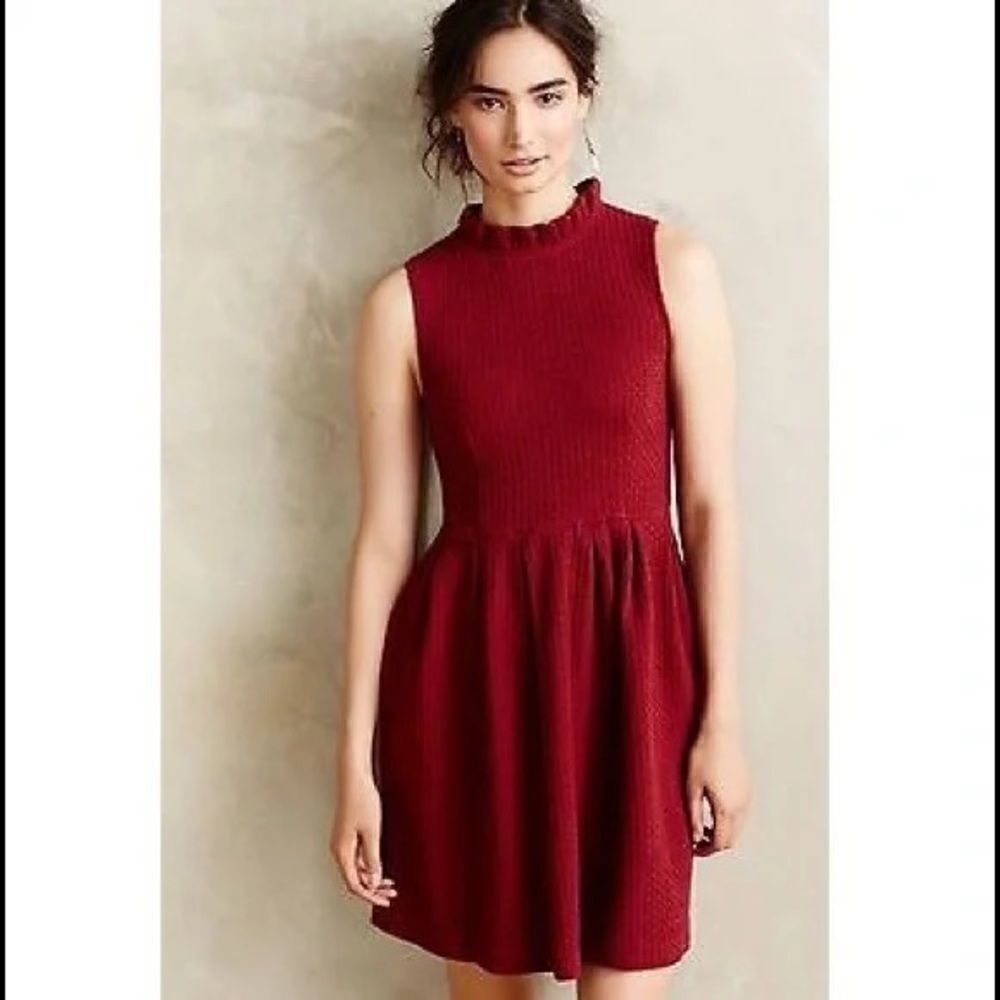 Ganni Red Midi Dress